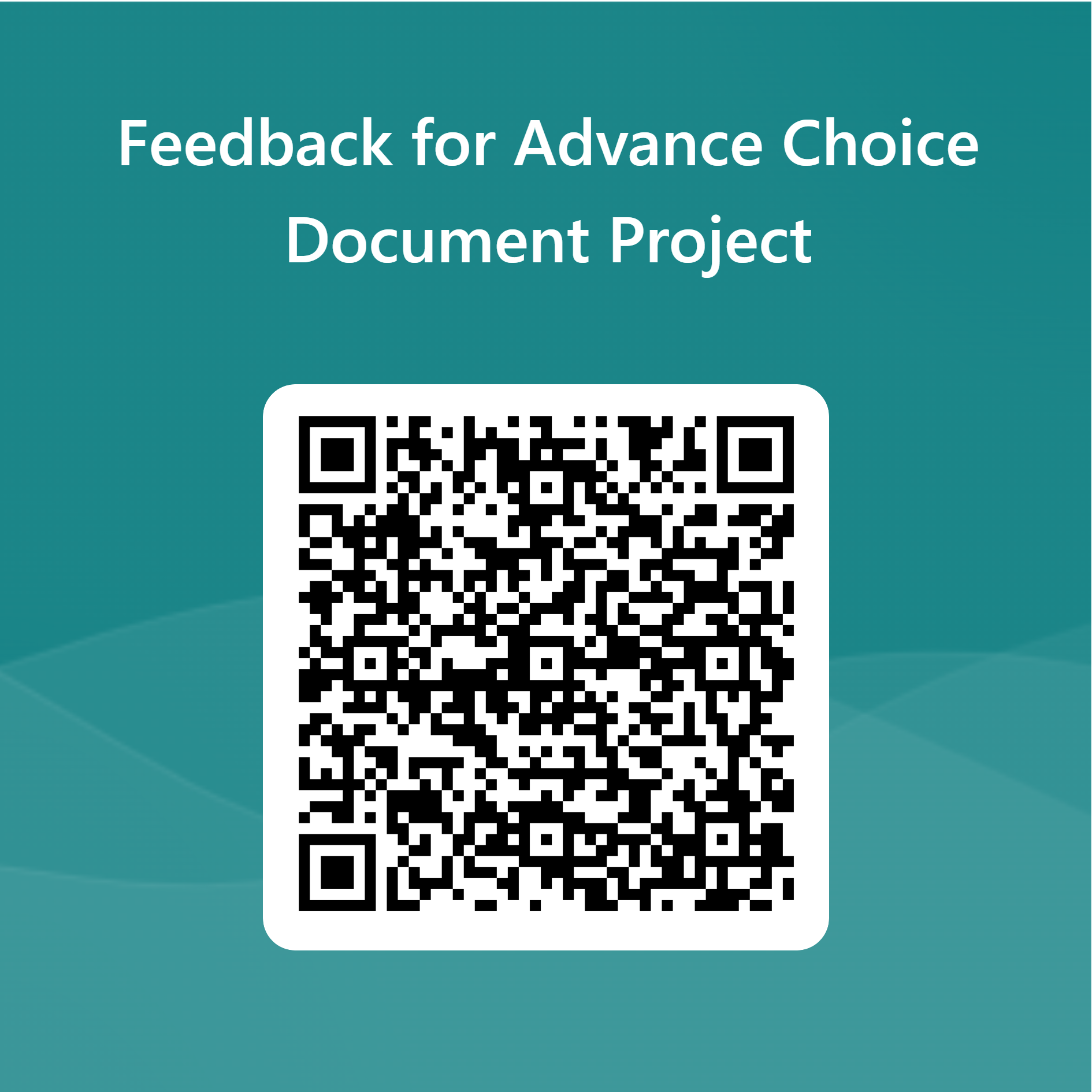QR code for feedback form